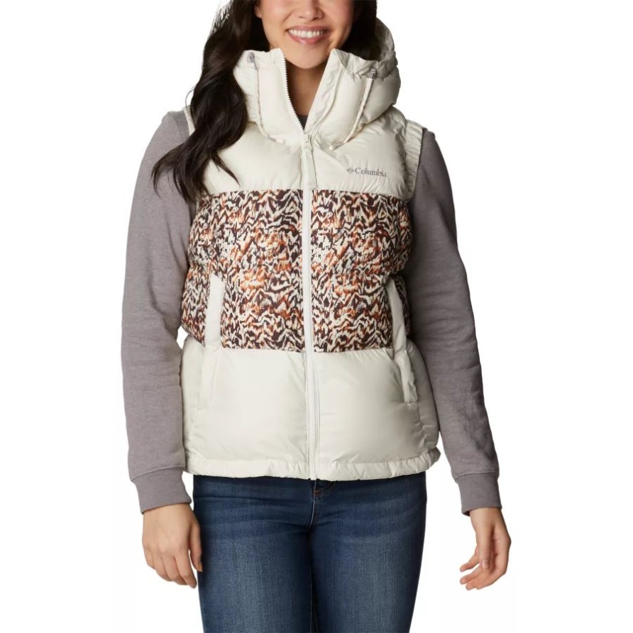 Pike Lake II Isolationsweste Für Damen Kreide/Chalk Terrain Print Columbia