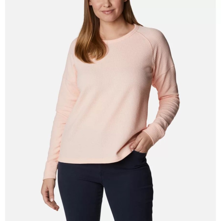 Pine Peak Langarm Thermoshirt Damen Columbia Peach Blossom Heather