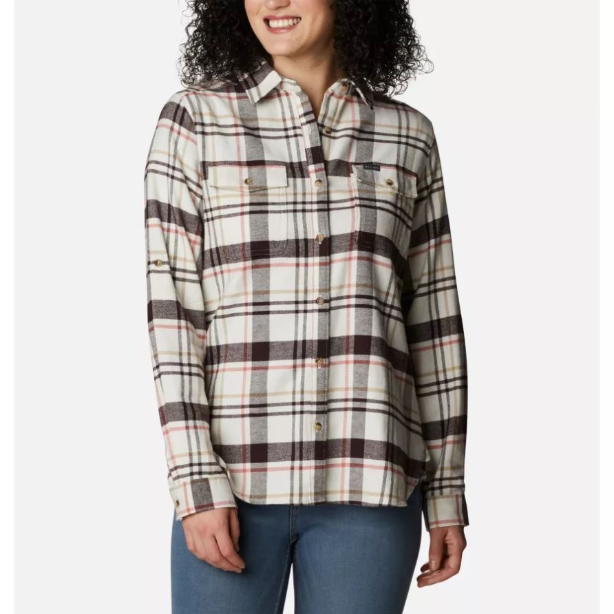 Pine Street Stretch Flanell Columbia Canyon Blue Multi Für Damen