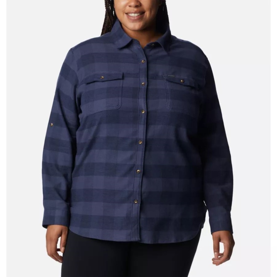 Pine Street Stretch Flanell Für Damen Plus Größe Nachtaktiver Twill Columbia