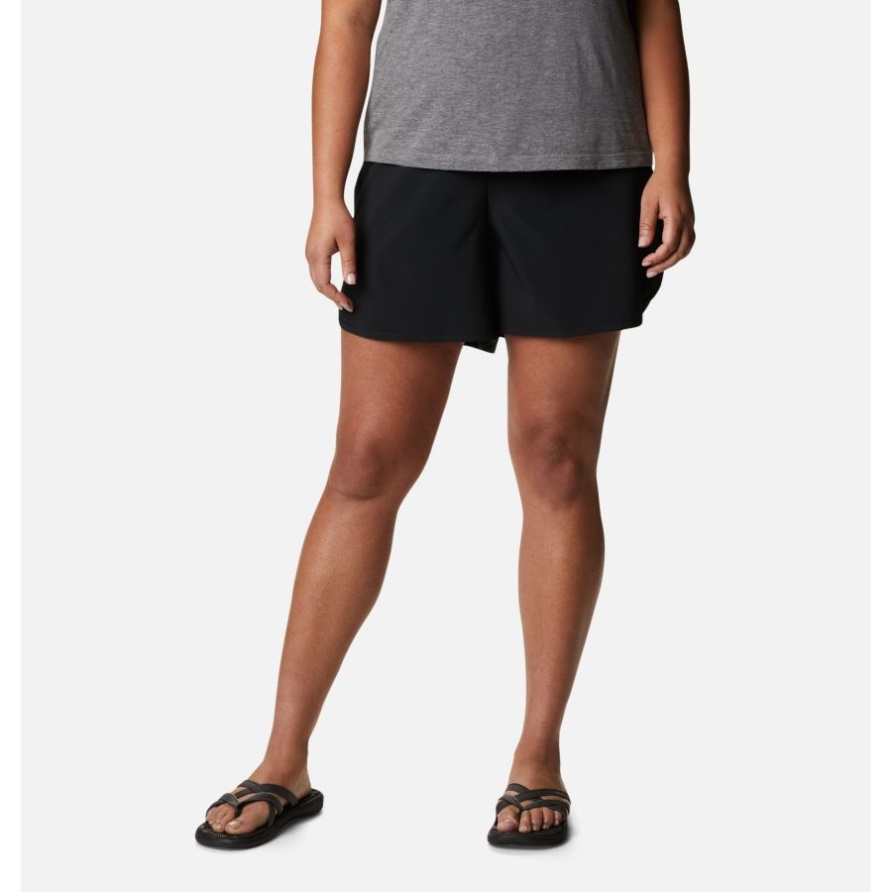 Angenehme Creek-Stretch-Shorts Für Damen In Übergröße Black Columbia