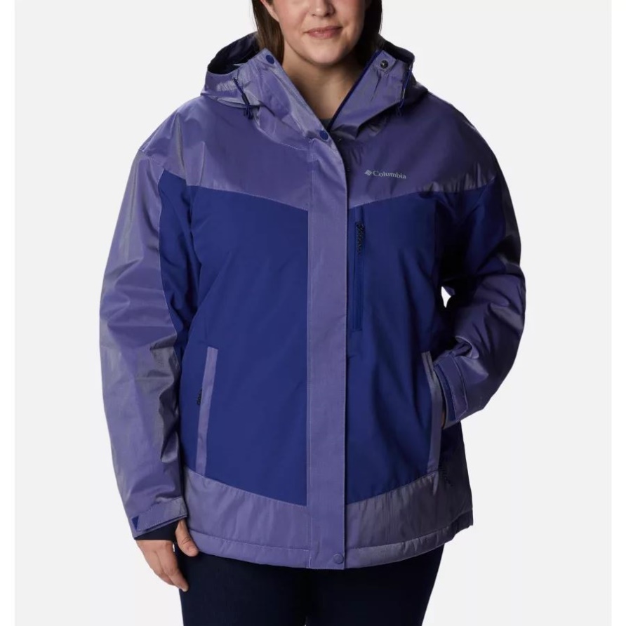 Point Park Isolierte Jacke Für Damen In Großen Größen Dark Sapphire Sheen Columbia