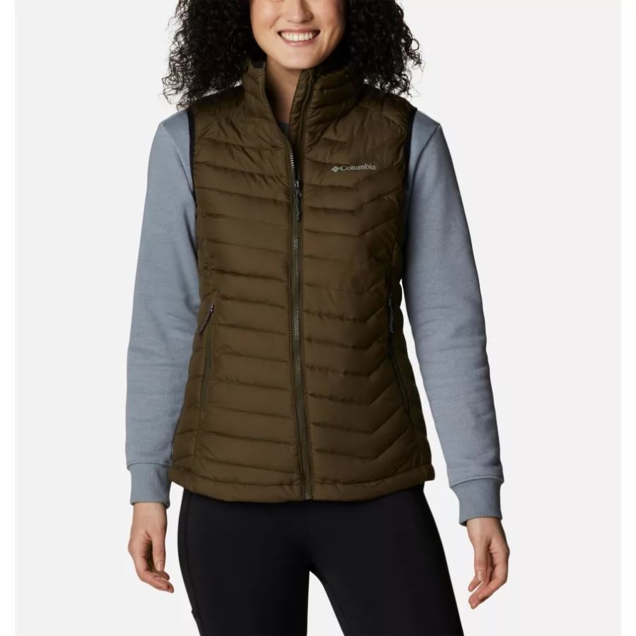 Damenweste Powder Lite Olive Green Columbia