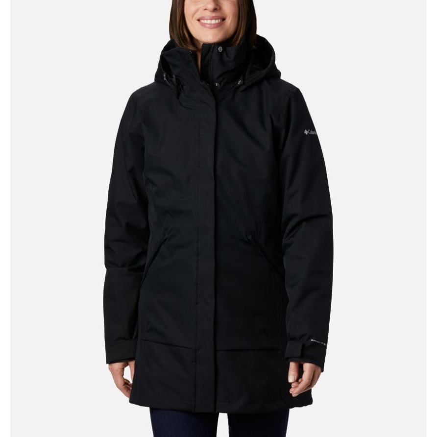 Damen Pulaski 3-in-1-jacke Columbia Schwarz