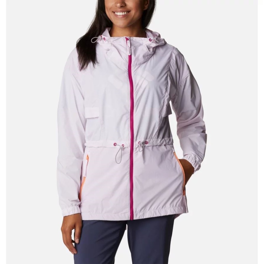 Damen-Punchbowl-Jacke Wild Fuchsia/white Columbia