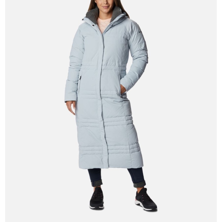 Damenjacke Ruby Fällt Nach Unten Lange Jacke Cirrus Grey Columbia