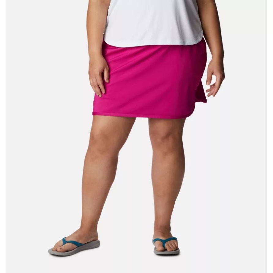 Damen-Stretch-Skort Von Sandy Creek In Übergröße Columbia Wild Fuchsia