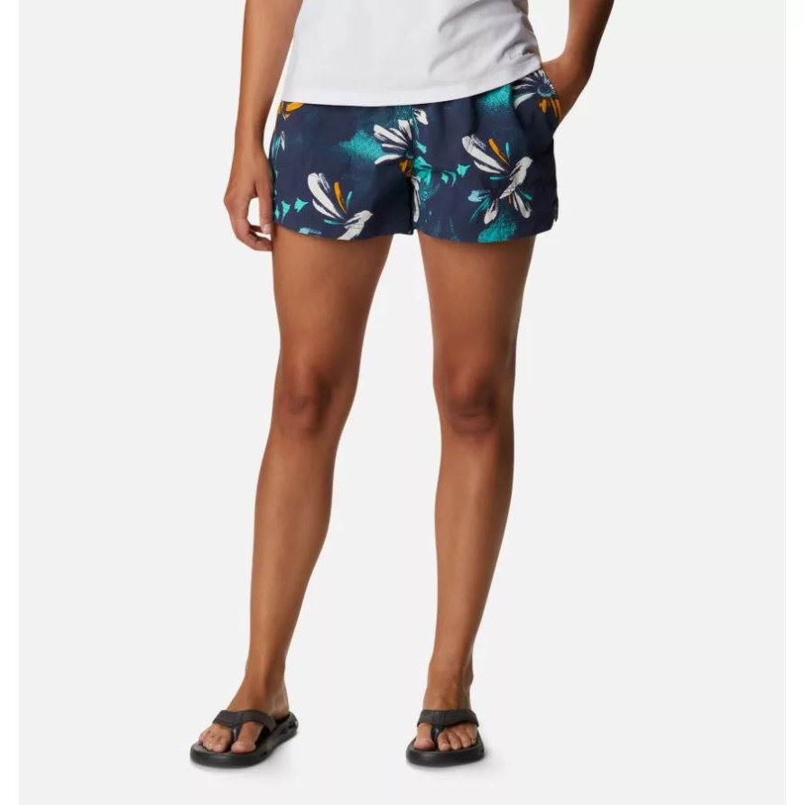 Sandy River Ii Bedruckte Shorts Für Damen Columbia Nocturnal Daisy Party Multi