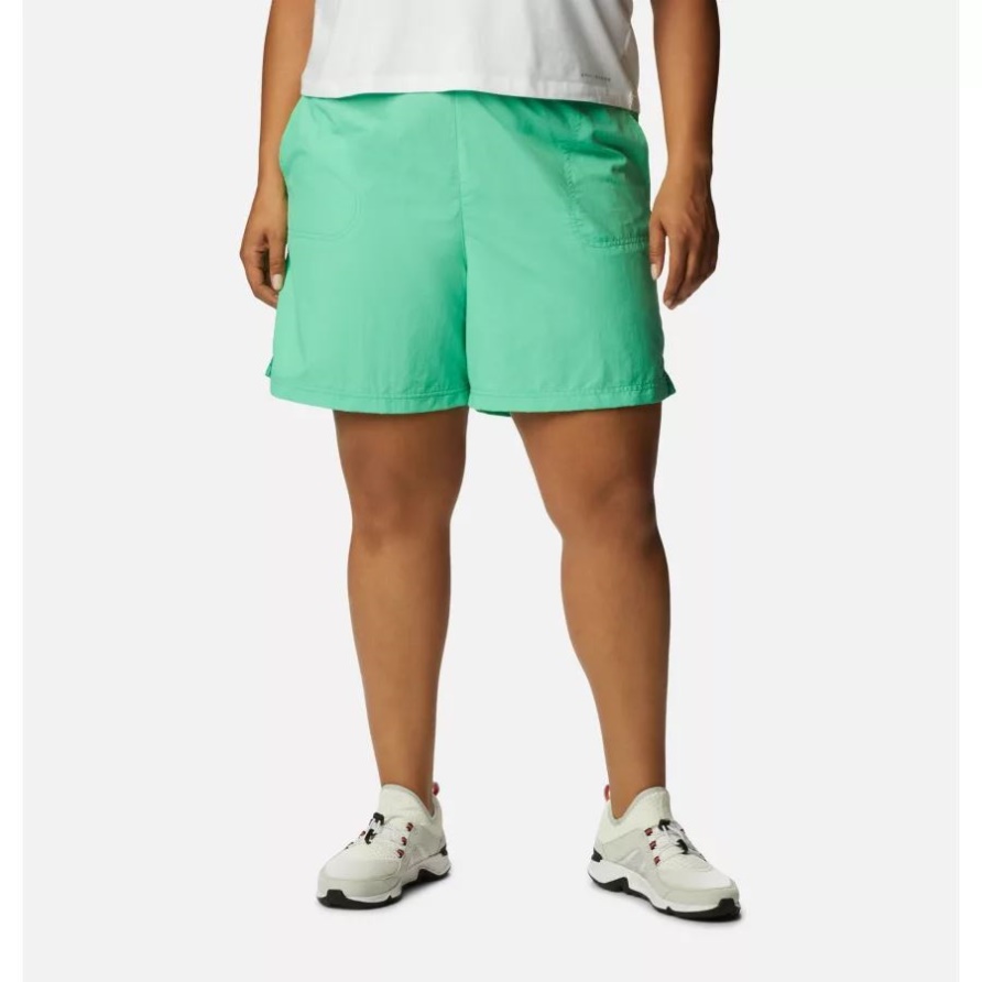 Sandige Flussshorts Für Damen Plus Größe Light Jade Columbia