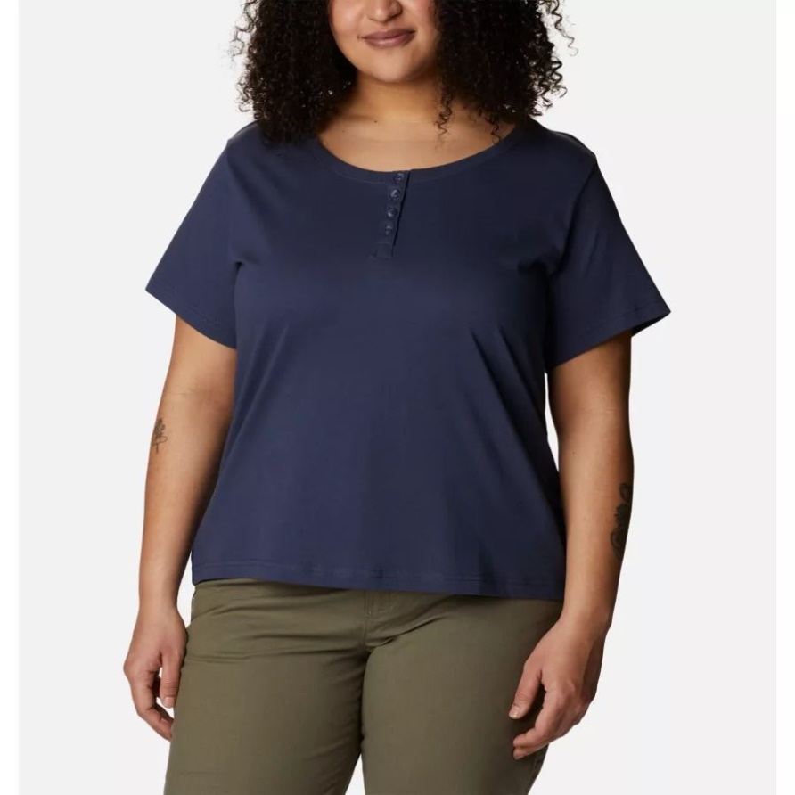 Saphirpunkt-Henley Für Damen In Übergröße Nachtaktiv Columbia