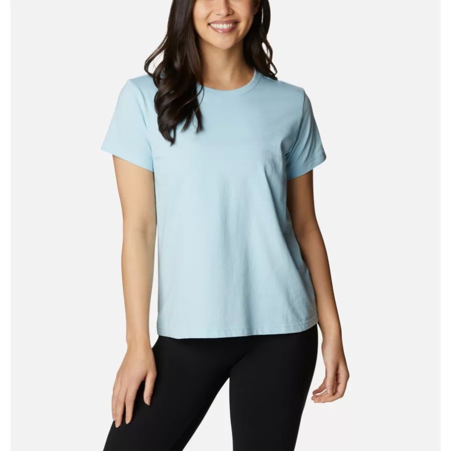 Kurzarmshirt Sapphire Point Für Damen Spring Blue Columbia