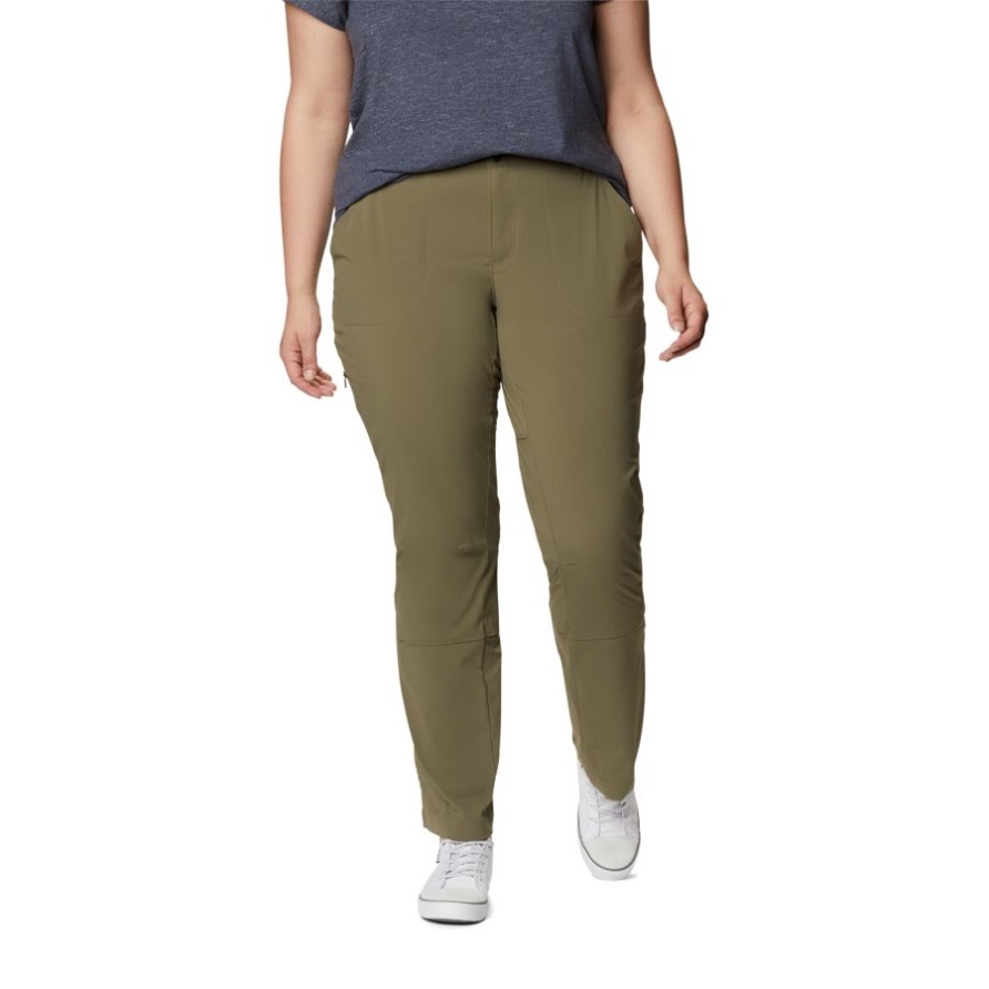 Damen Saturday Trail Stretchhose Plus Größe Steingrün Columbia