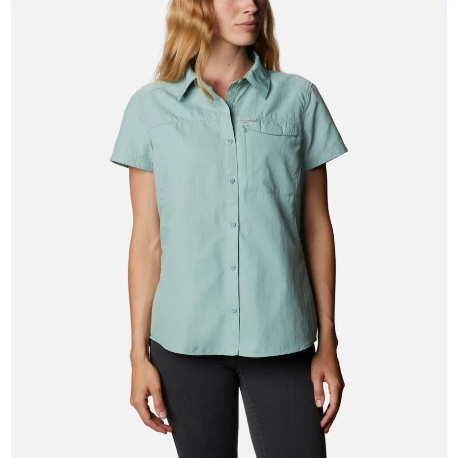 Silver Ridge 2.0 Kurzarmshirt Für Damen Columbia Aqua Tone