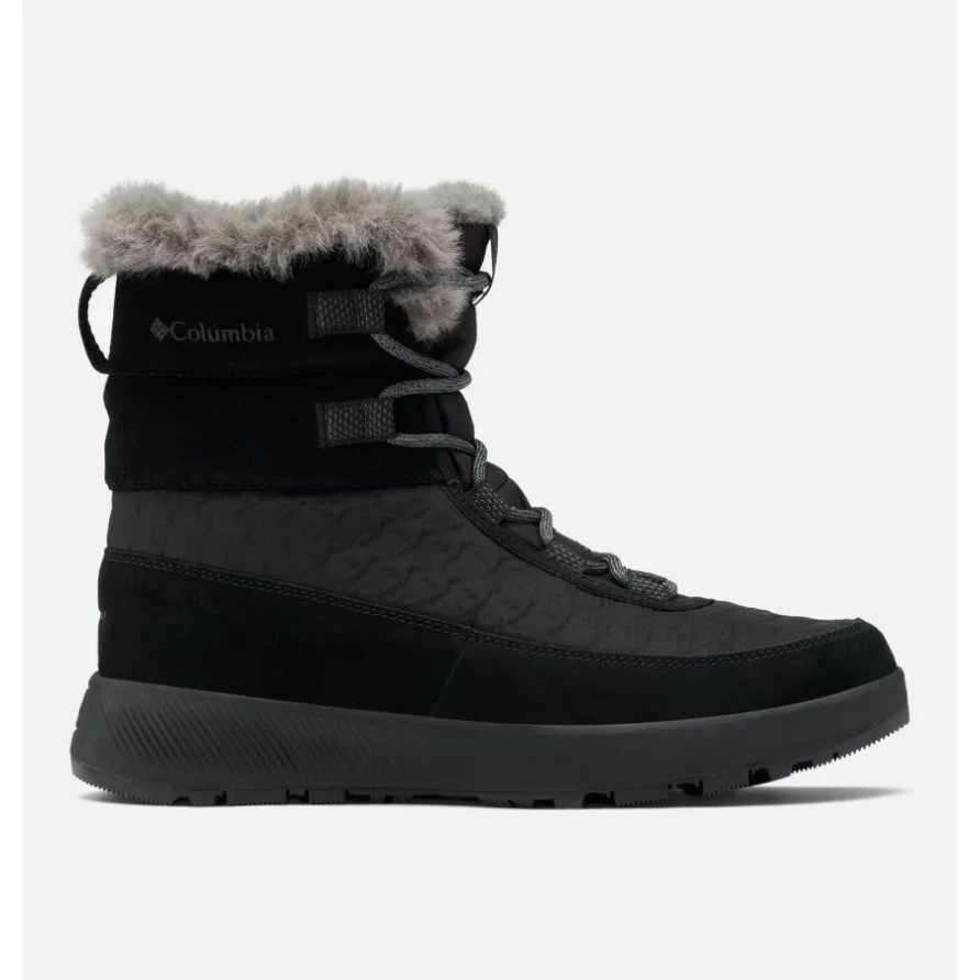 Pisteside Peak Luxe Wasserdichter Damen-Schneestiefel Schwarz/Graphit Columbia