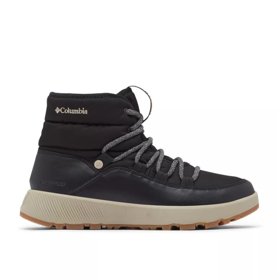 Damen Piste Village Omni-Heat Mid Winterstiefel Schwarz/Silber Salbei Kolumbien