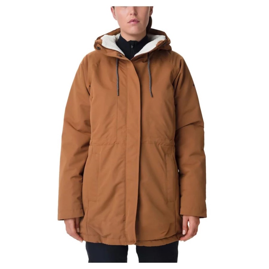 Damen South Canyon Sherpa Gefütterter Wasserdichter Parka Columbia Camel Brown
