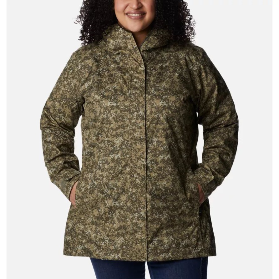 Splash A Little II-Jacke Für Damen In Übergröße, Safari, Gepunkteter Verkleidungsdruck, Kolumbien