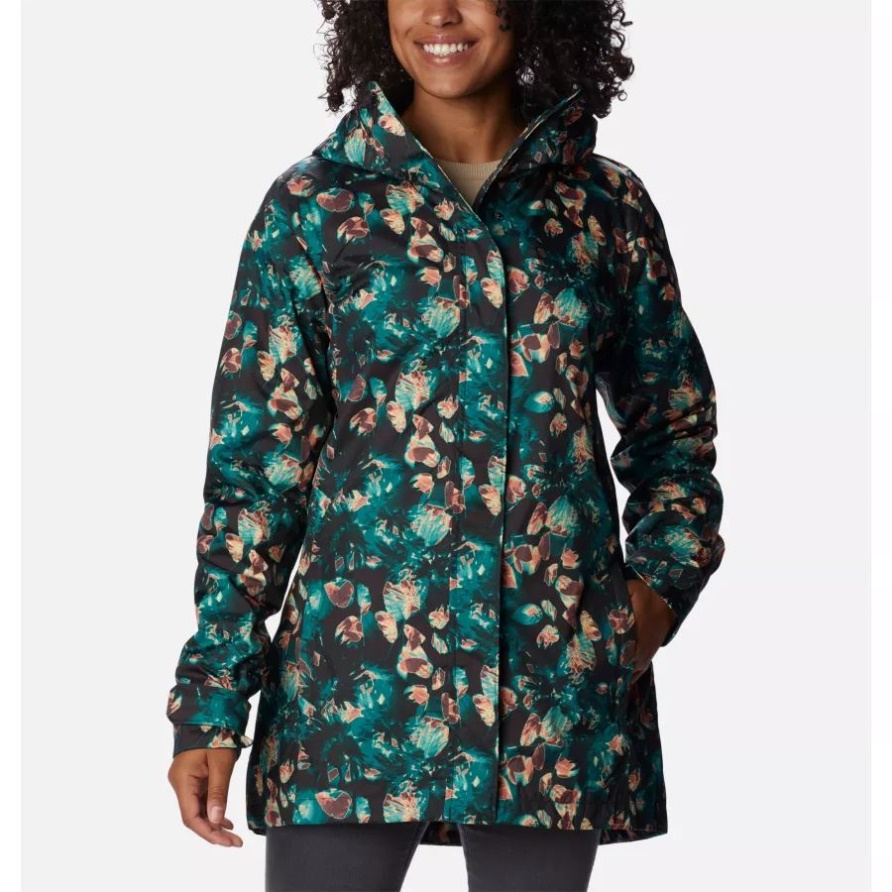 Splash A Little Ii Jacke Für Damen In Fichte Mit Solarisiertem Druck Columbia