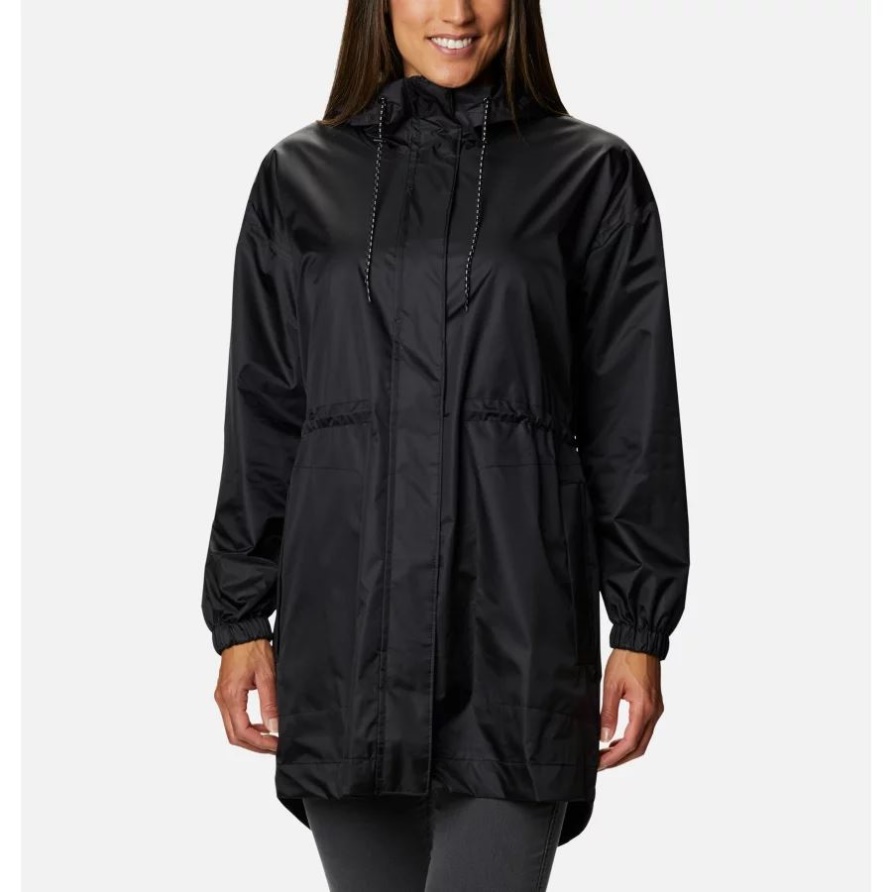 Wasserdichte Wasserabweisende Jacke Für Damen Columbia Black