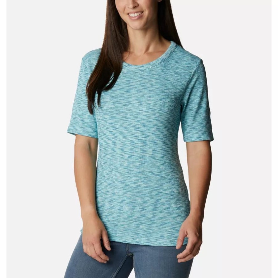 Stanley Park Kurzarmshirt Für Damen Columbia Icy Morn Spacedye