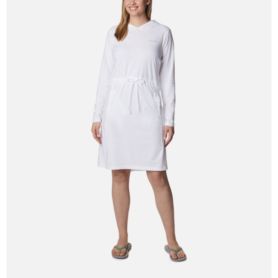 Sun Trek Kapuzenoverall Für Damen Weiß Columbia