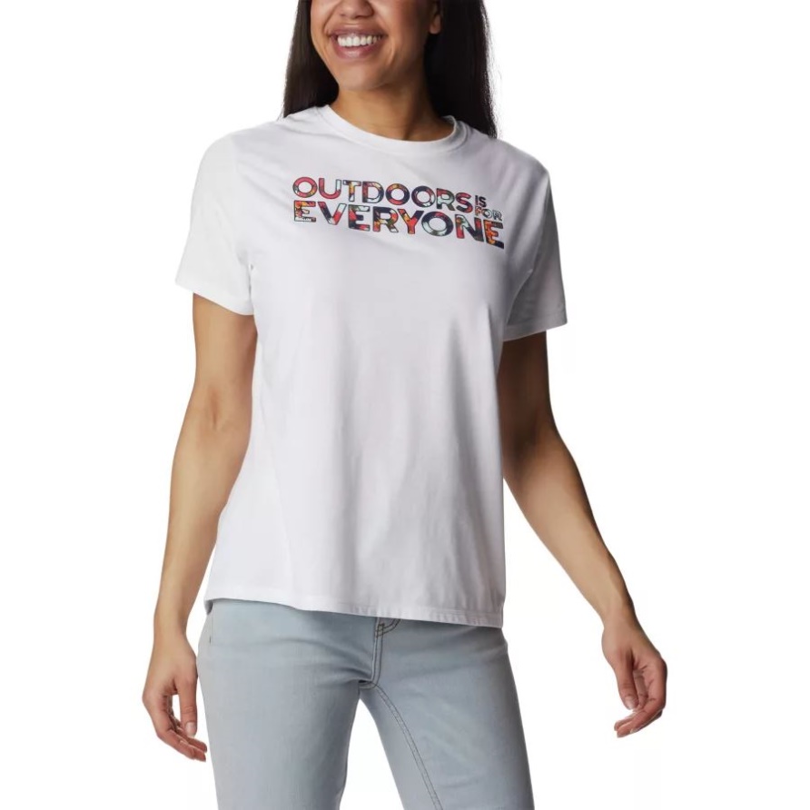 Technisches Grafik-t-shirt Sun Trek Ii Für Damen Weiß/be Outdoors Columbia