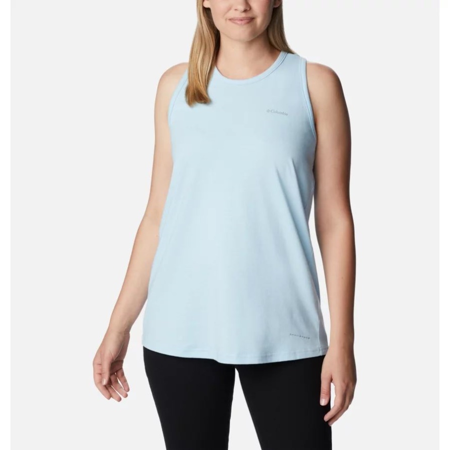 Sun Trek Tanktop Mit Racerback Für Damen Columbia Spring Blue