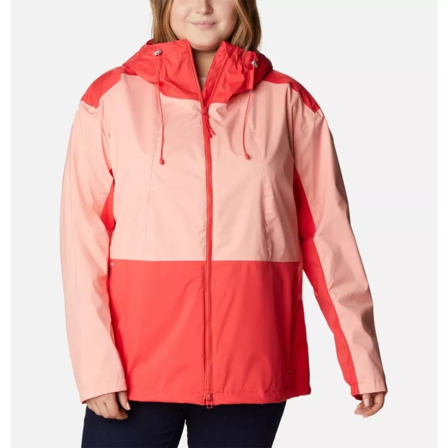 Sunrise Ridge Jacke Für Damen In Großen Größen Columbia Red Hibiscus/Coral Reef
