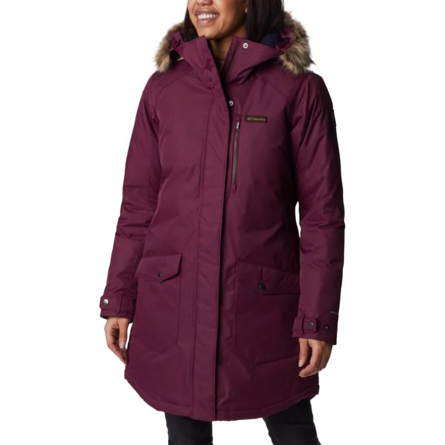 Suttle Mountain Lange Isolierte Jacke Für Damen Marionberry Columbia