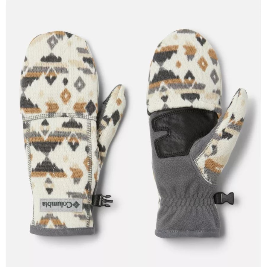 Damenpullover Weather Flip Fäustlinge Columbia Chalk Heather Rocky Mt