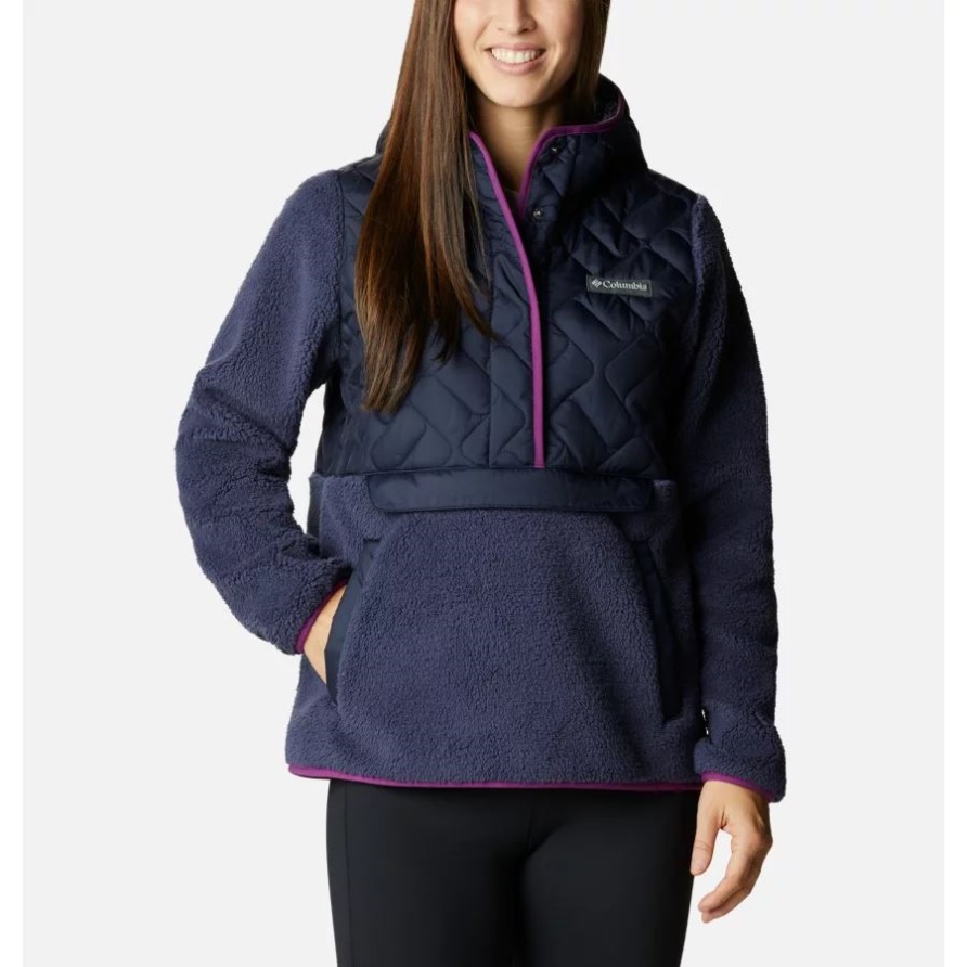Damen-Sweetview-Fleece-Kapuzenpullover Columbia Dark Nächtlich/nächtlich