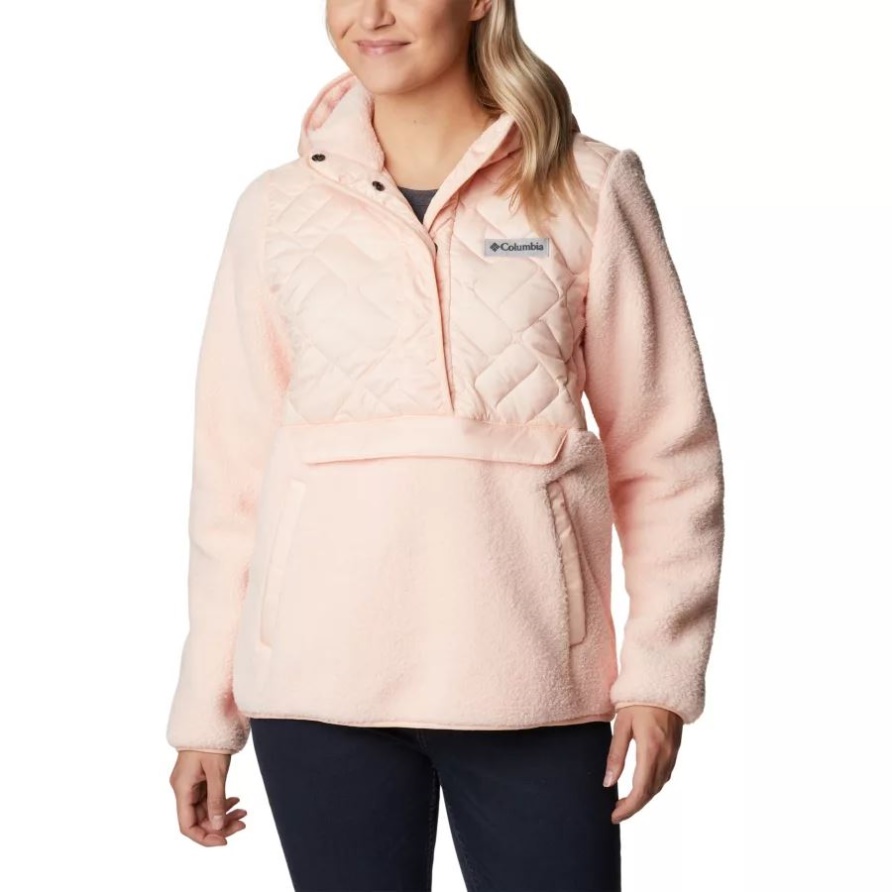 Damen-Fleecepullover Mit Kapuze Von Sweet View Pfirsichblüte Columbia