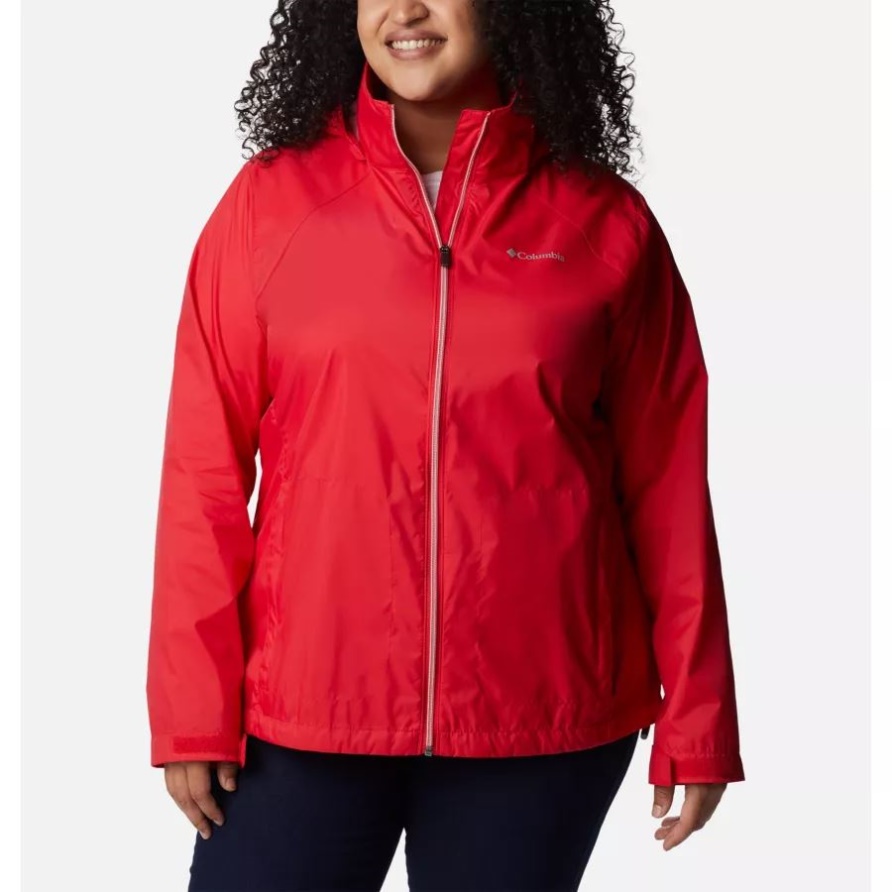 Damenjacke Switchback III Plus Größe Columbia Red Lily