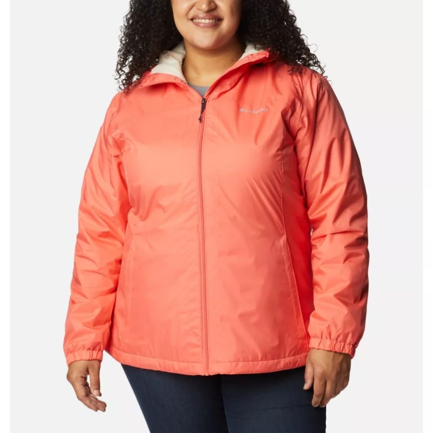 Sherpa-gefütterte Switchback-Jacke Für Damen In Übergröße Columbia Blush Pink
