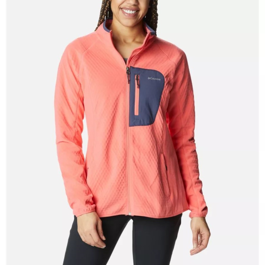 Damen-Fleecejacke W Outdoor Tracks Blush Pink/Peach Blossom Columbia