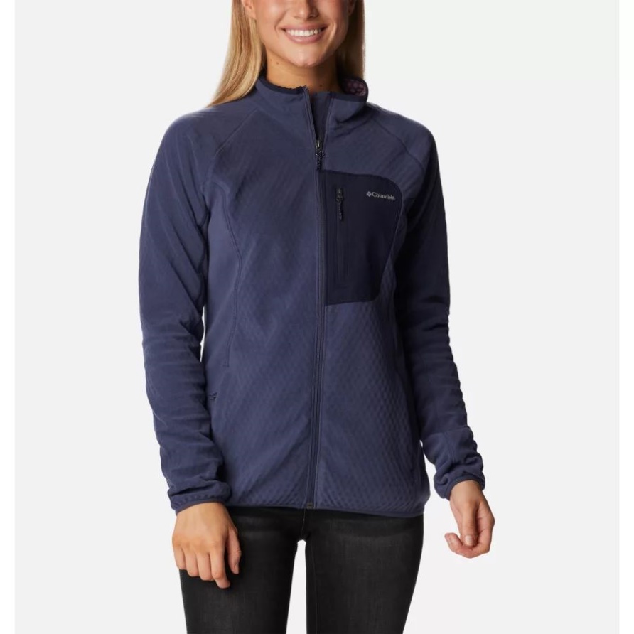 Funktionsfleecejacke W Outdoor Tracks Für Damen Columbia Nachtaktiv/dunkel Nachtaktiv