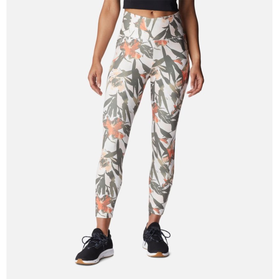 Damen-Wochenendabenteuer 7/8 Legging Columbia Kreide/Blumenzucht