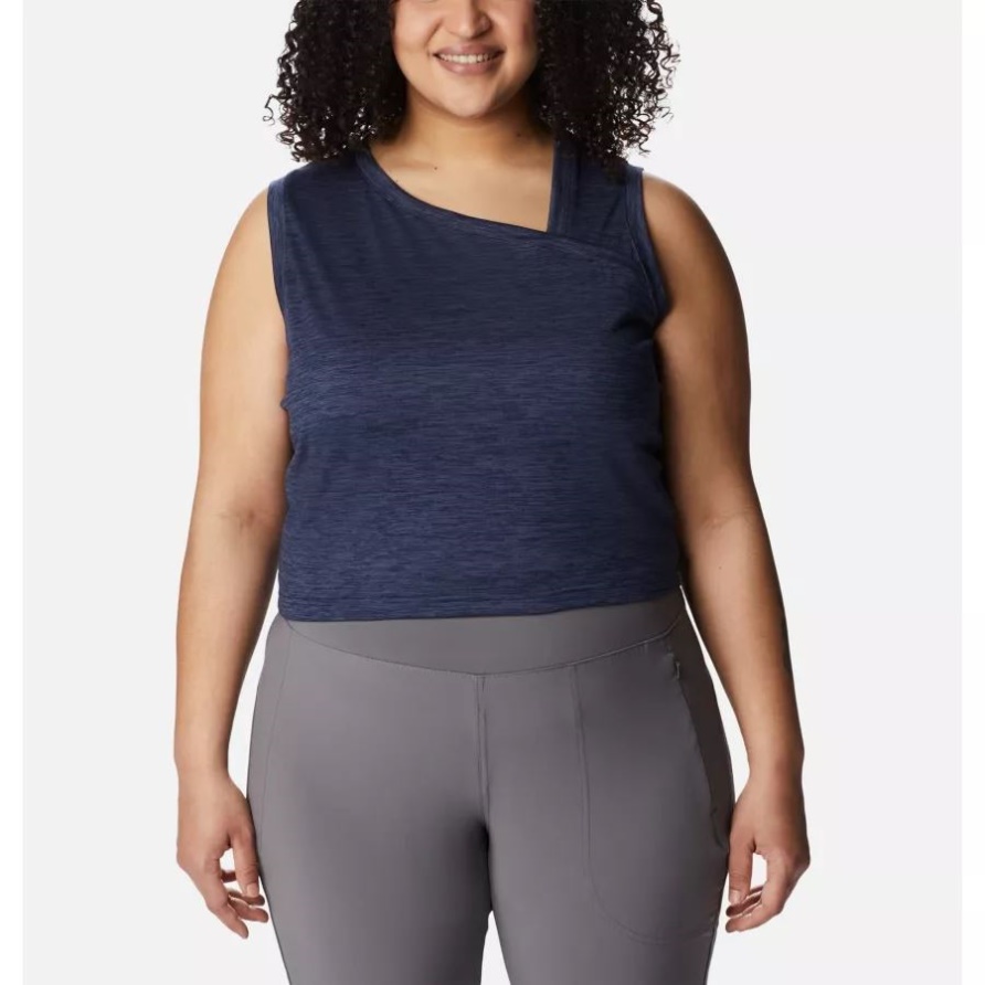 Wochenend-Abenteuer-Tanktop Für Damen In Übergröße Dark Nocturnal Heather Columbia