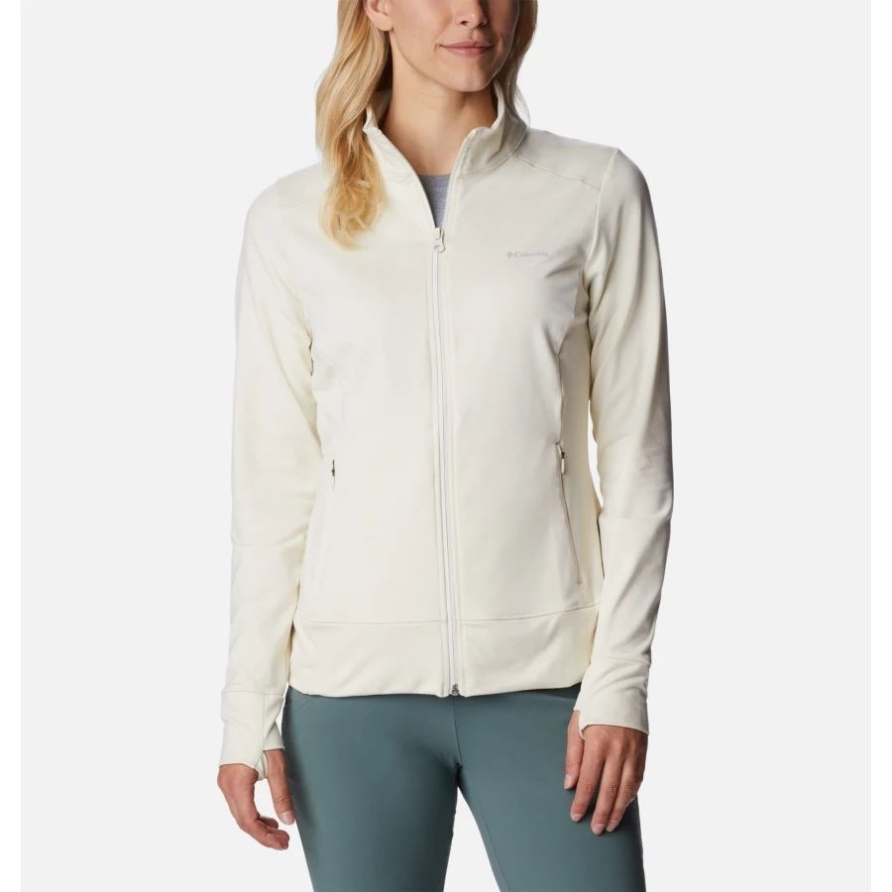 Damen-Wochenend-Abenteuer-Fleecejacke Columbia Chalk Heather