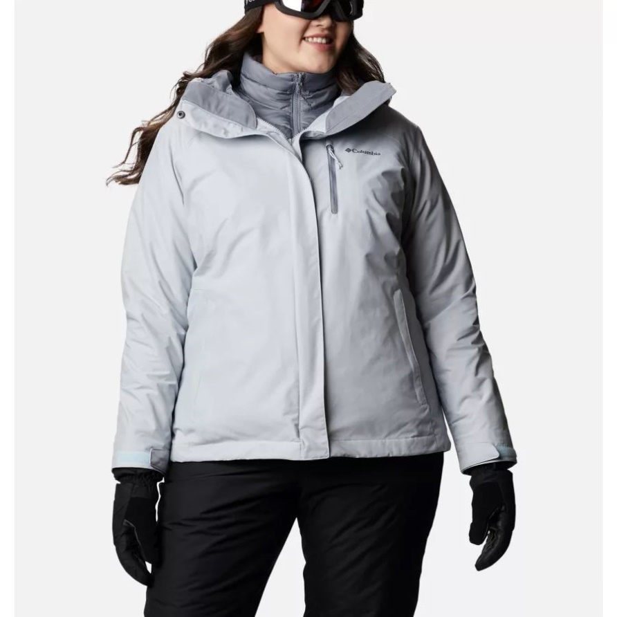 Whirlibird Iv Interchange Jacke Für Damen Plus Größe Columbia Cirrus Grau Crossdye