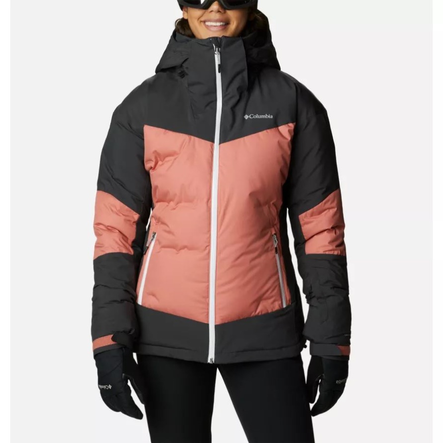 Wild Card Ii Wasserdichte Ski-daunenjacke Mit Kapuze Für Damen Columbia Dark Coral/shark
