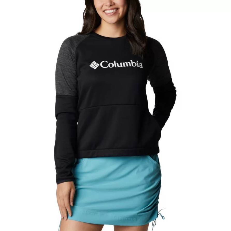 Windgates Crew-Sweatshirt Für Damen Columbia Black/Black Heather