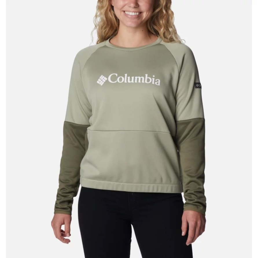 Windgates Crew-Sweatshirt Für Damen Safari/Stone Green Columbia