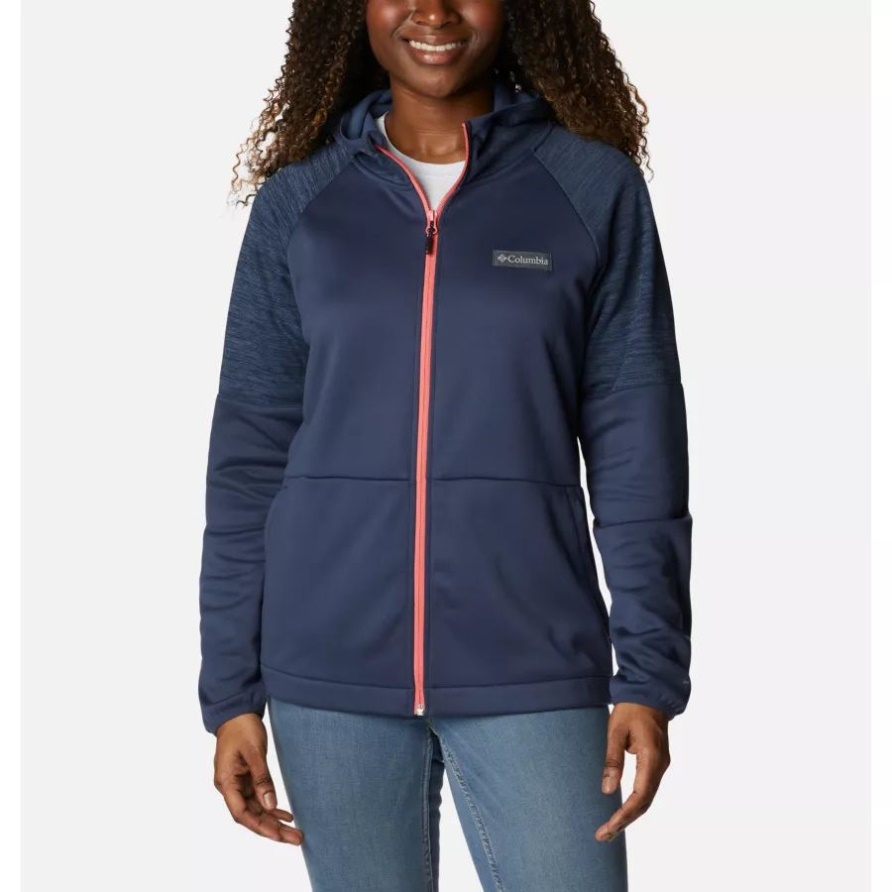 Windgates-fleecejacke Mit Durchgehendem Reißverschluss Für Damen Columbia Nachtaktiv/nächtlich Meliert