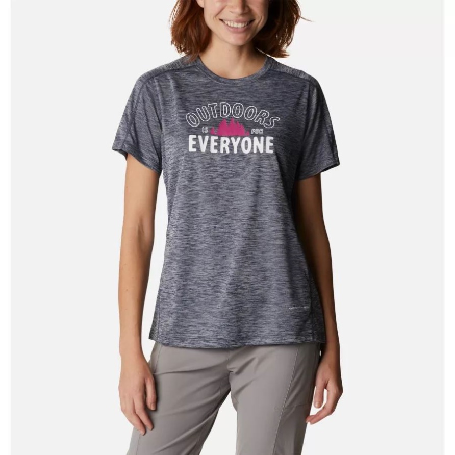 Zero Rules Technisches Grafik-T-Shirt Für Frauen Columbia Nocturnal Heather Outdoor Everybody