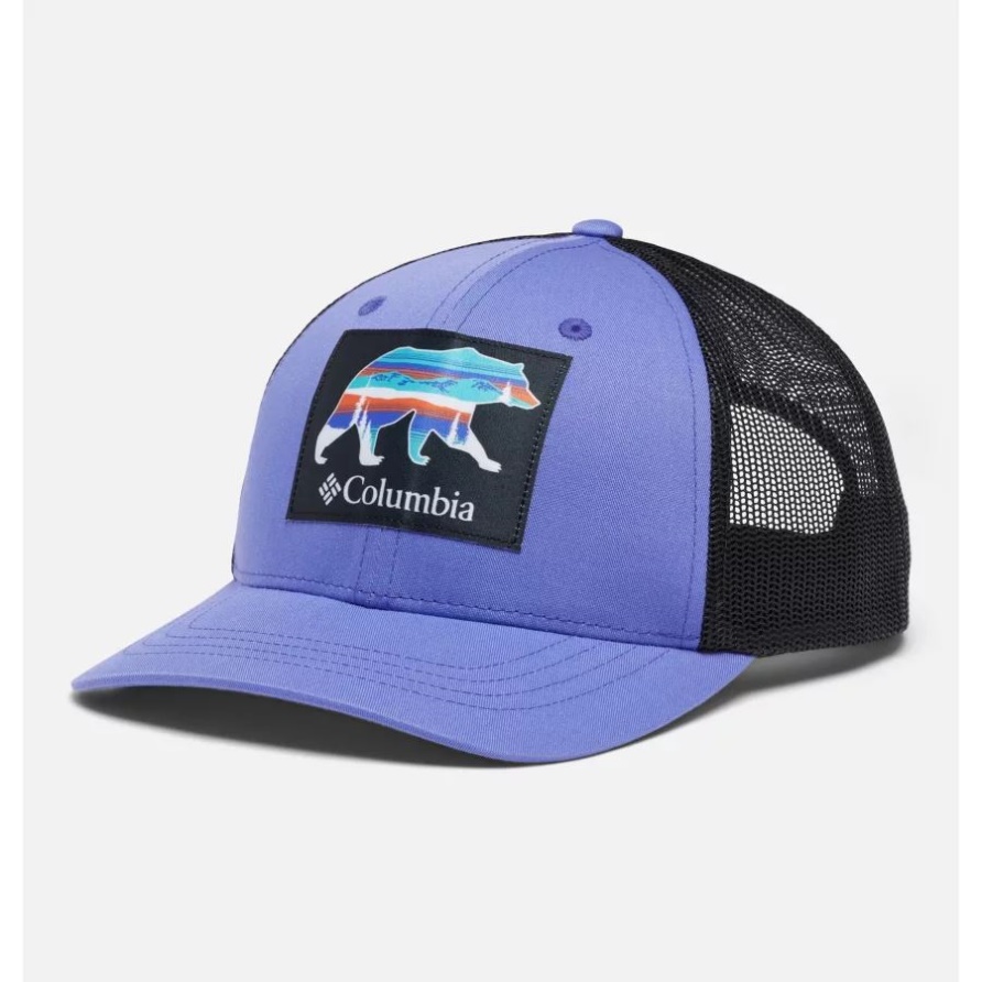 Jugend-Columbia-Snap-Back-Kappe Columbia Purple Lotus Scenic Bear