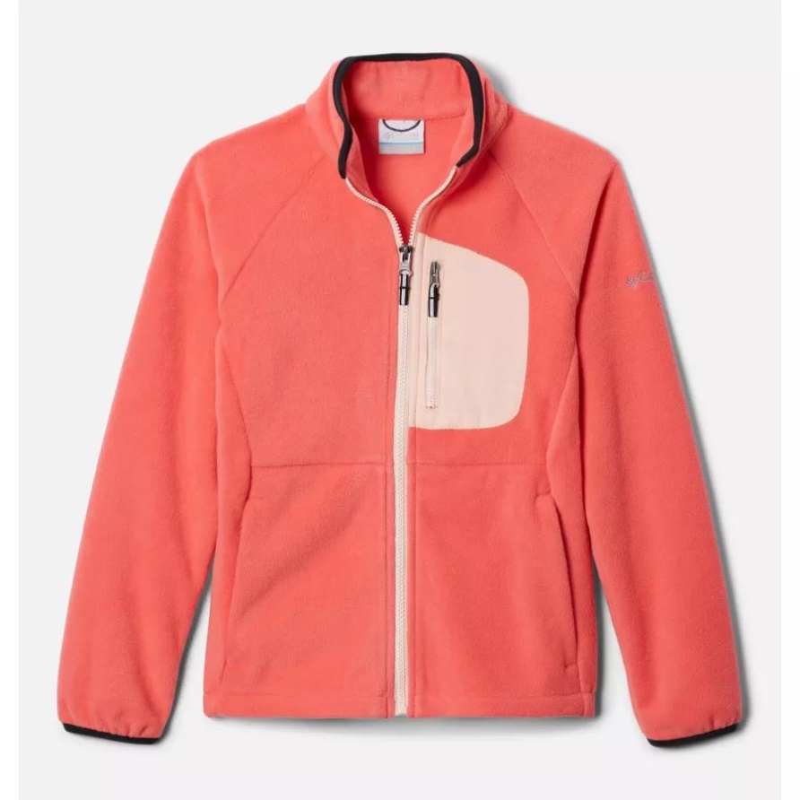 Youth Fast Trek III Fleecejacke Blush Pink/Peach Blossom Columbia