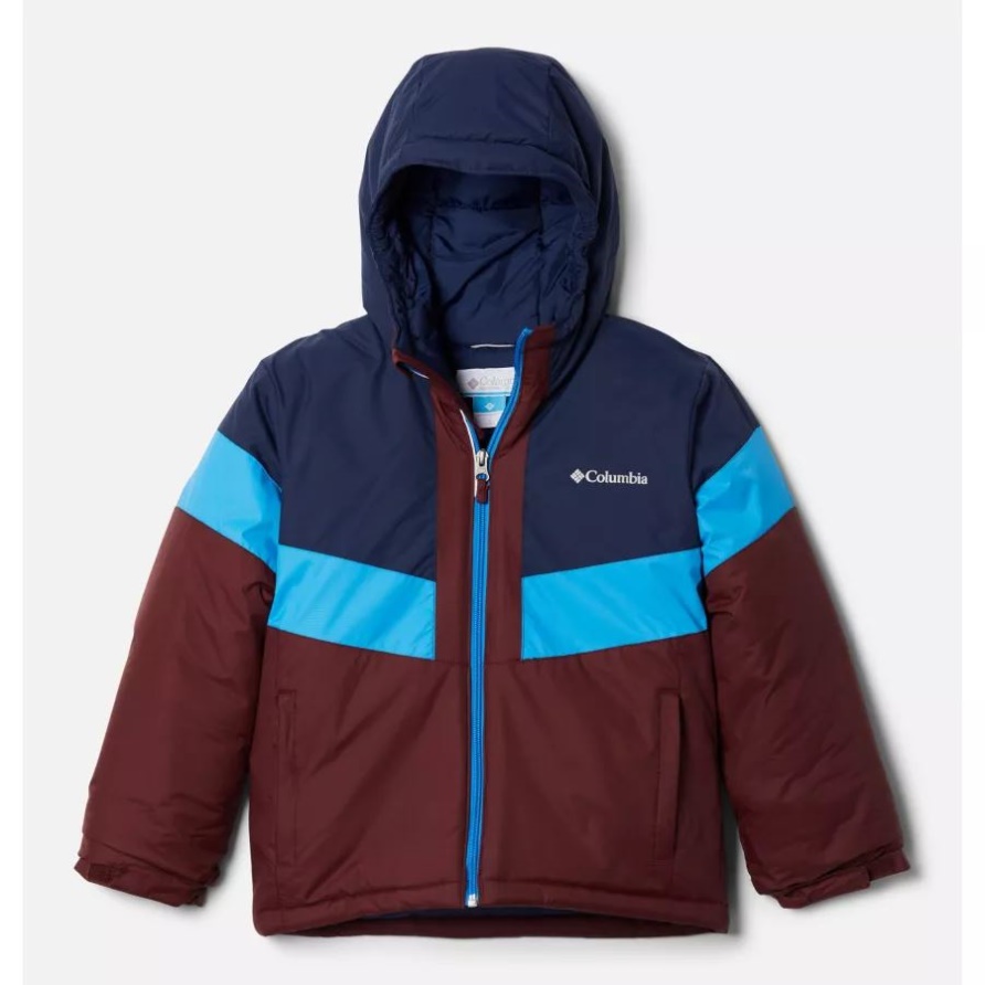 Youth Lightning Liftii Wasserdichte Skijacke Columbia Elderberry/coll Navy/compass Blue