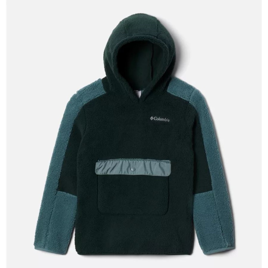 Youth Rugged Ridge Sherpa Hoodie Spruce/Metal Columbia