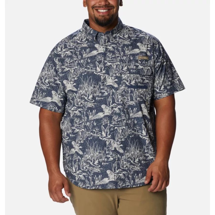 Zink Flyin High Print Columbia Herren Phg Super Sharptail Kurzarmshirt Groß